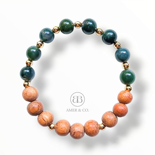 EVERGREEN | Growth and Abundance | Intention Bracelet